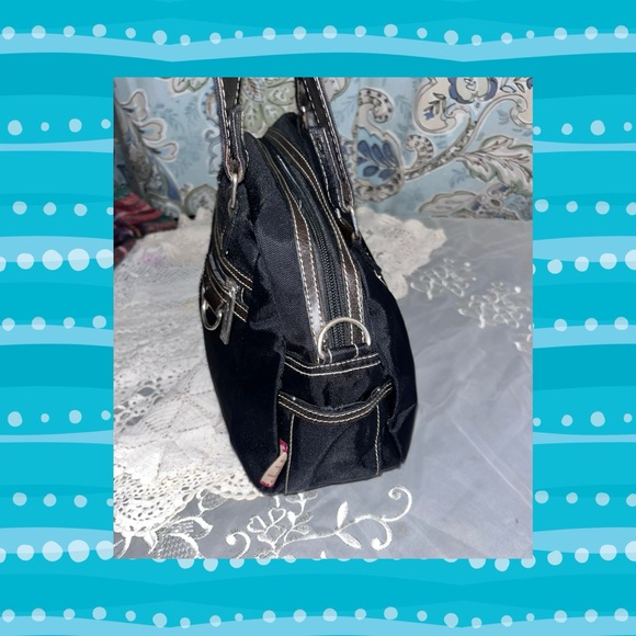 Ming Hai Collection Black Nylon  Satchel Bag - Picture 3 of 9